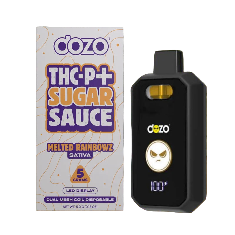 DOZO - THC-P + SUGAR SAUCE 5G DISPOSABLE - MELTED RAINBOWZ - SATIVA - Seven Tech