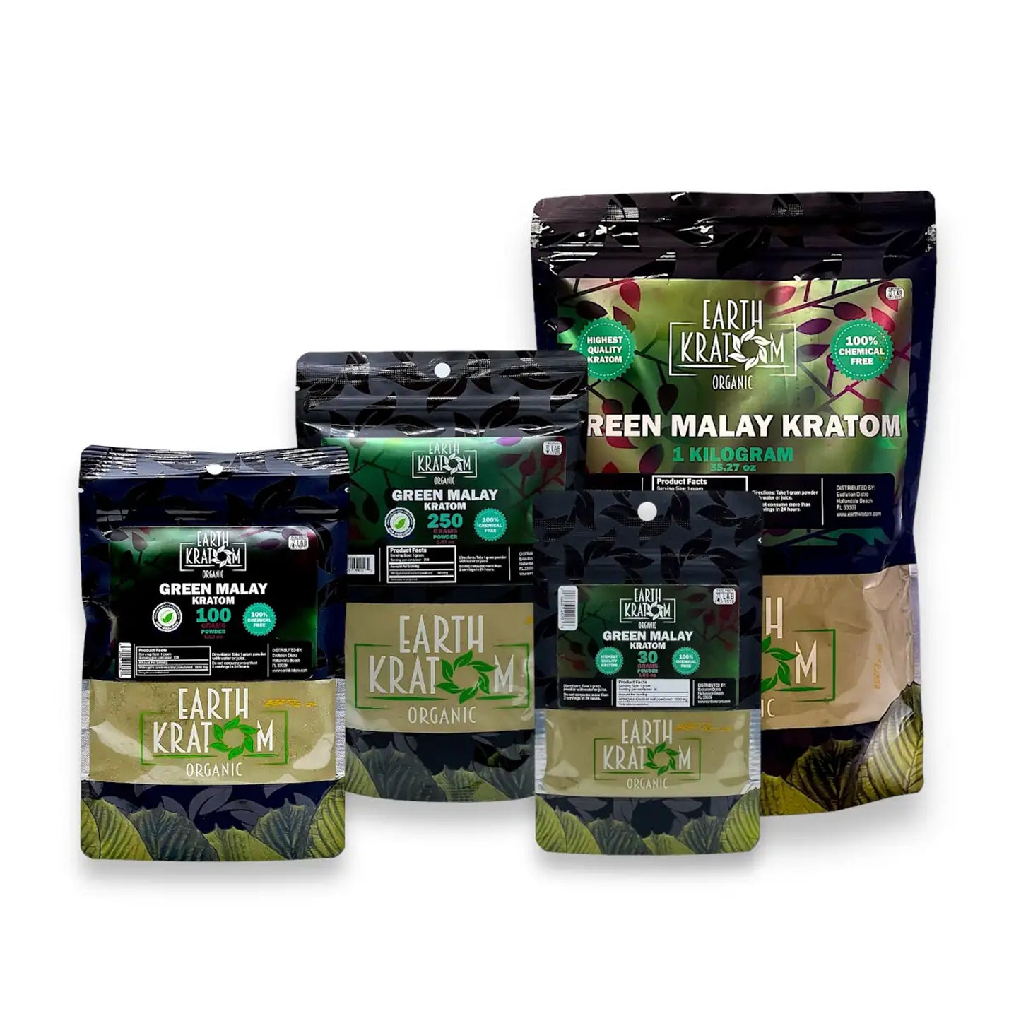 NJOY KRATOM POWDER 30G - MALAY GREEN VEIN - Seven Tech