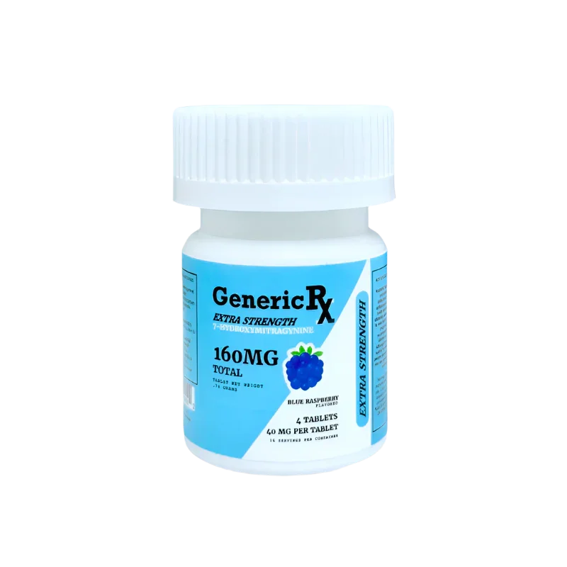Generic RX 4ct 7OH Chewable Tablets Blue Raspberry 40mg Per Tablet - Seven Tech