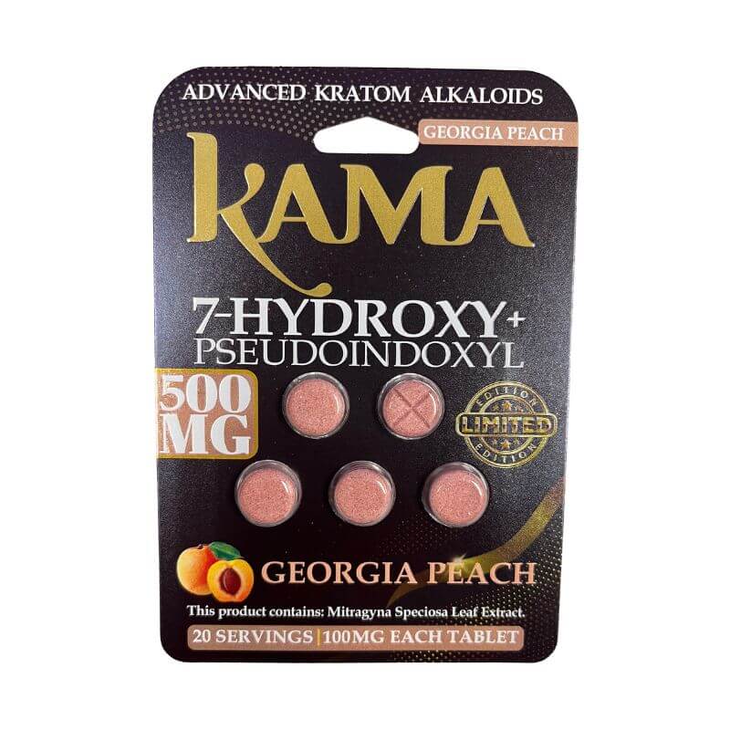 Kama 7-Hydroxymitragynine + Pseudo Tablets 5ct 100mg Per Tablet