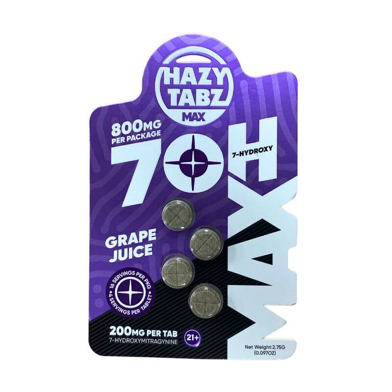 ๐ Hazy Tabz Max 7-Hydroxymitragynine Tablets 4ct 200mg Per Tablet (100% off)