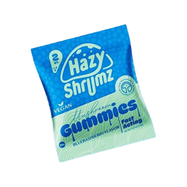 HAZY SHRUMZ GUMMIES 2CT / 0.19OZ - BLUE RASPBERRY - Seven Tech