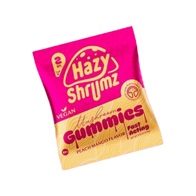 HAZY SHRUMZ GUMMIES 2CT / 0.19OZ - PEACH MANGO - Seven Tech