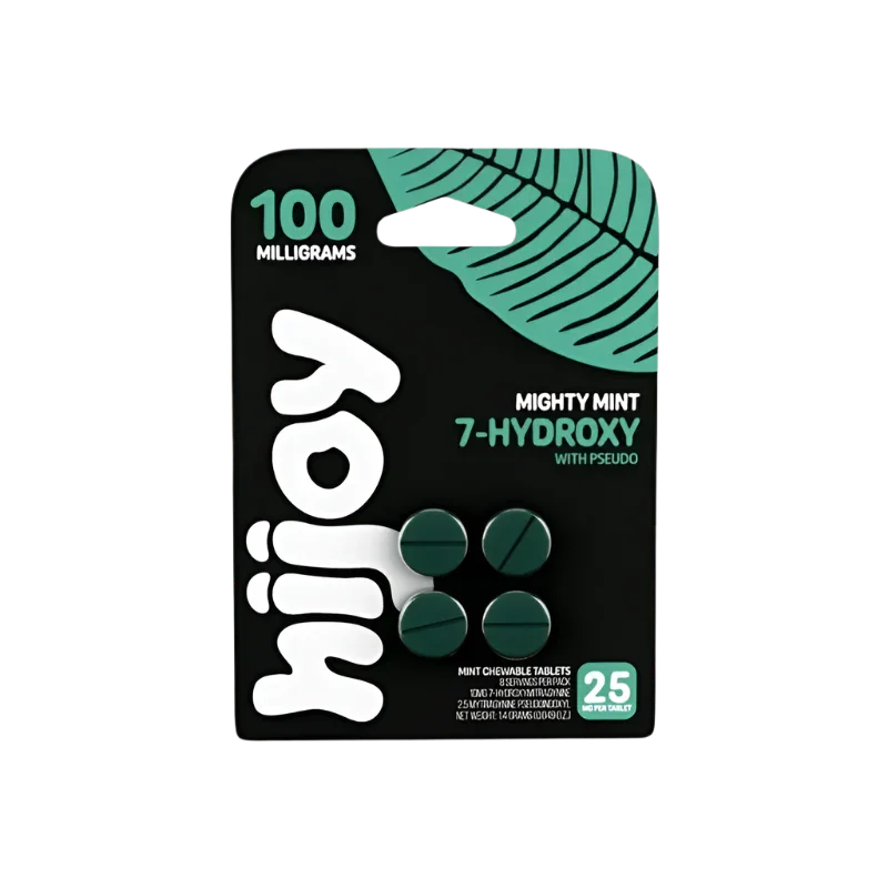 HIJOY 4ct 7OH + Psuedoindoxyl Mighty Mint 25mg per Tablet - Seven Tech