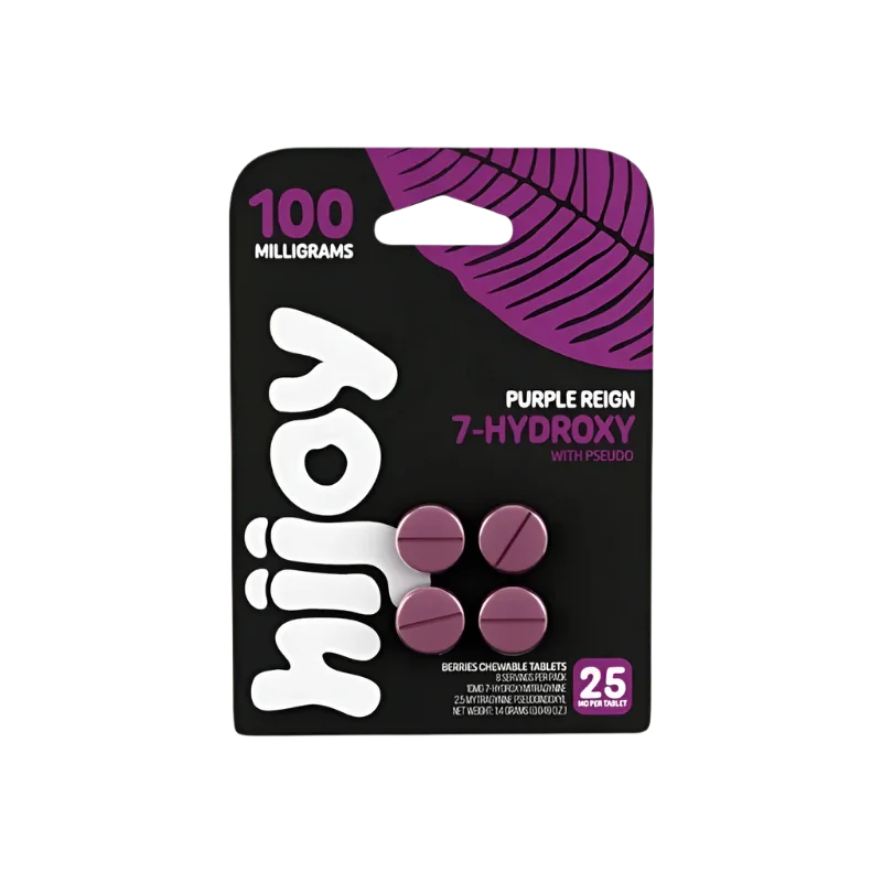 HIJOY 4ct 7OH + Psuedoindoxyl Purple Reign 25mg per Tablet - Seven Tech