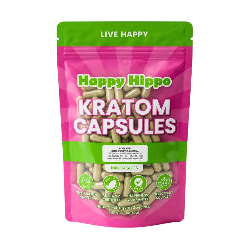 happy hippo kratom - happy hippo herbals - best kratom capsules - Kratom capsules for sale