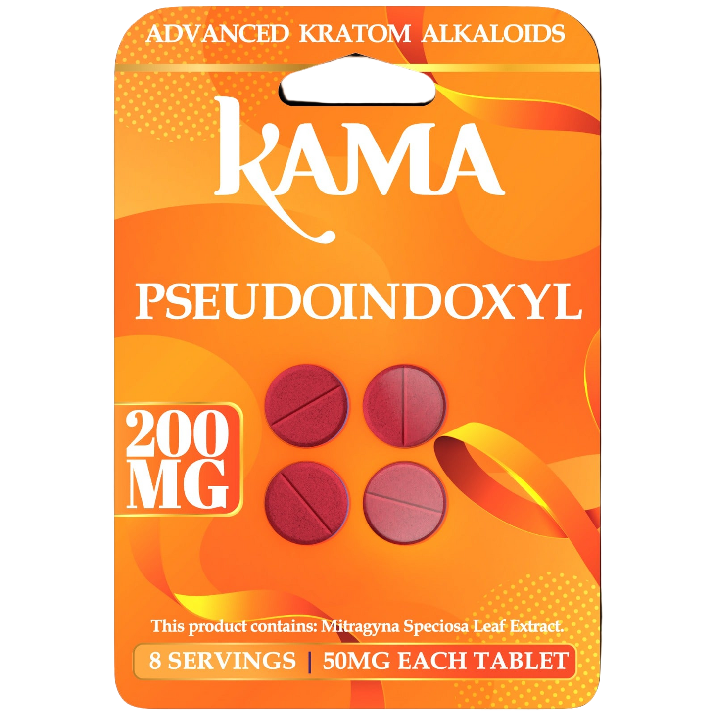 KAMA 4ct Psuedoindoxyl Tabs Unflavored 50mg per Tablet - Seven Tech