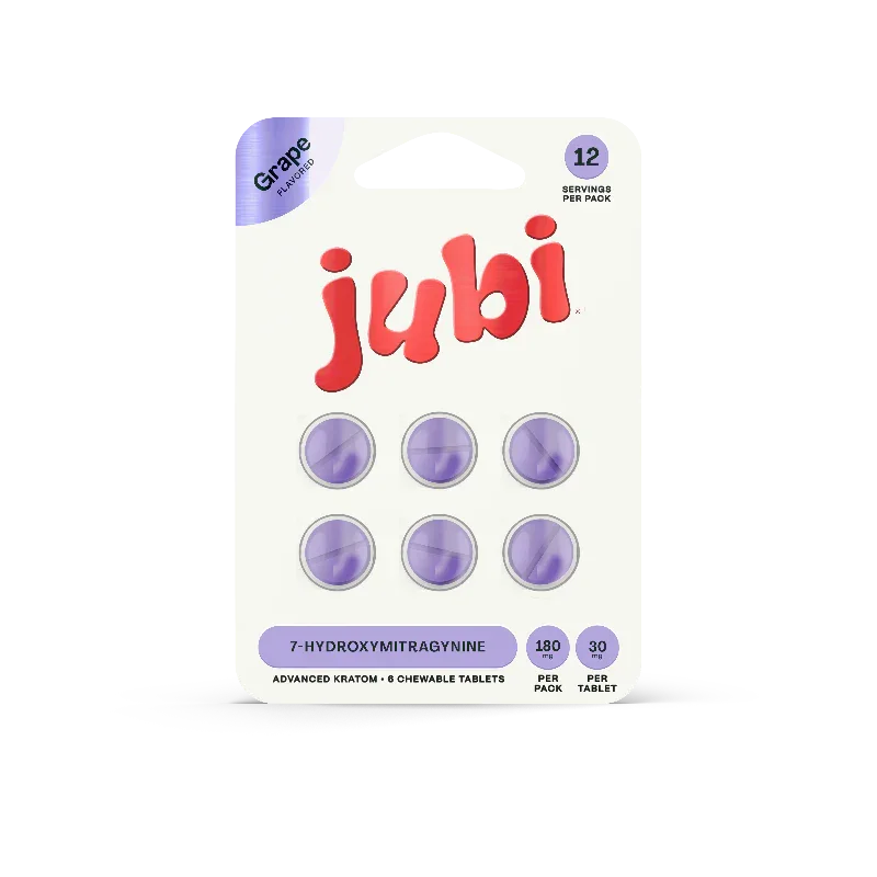 Jubi 6ct 7OH Chewable Tabs Grape 30mg per Tablet - Seven Tech