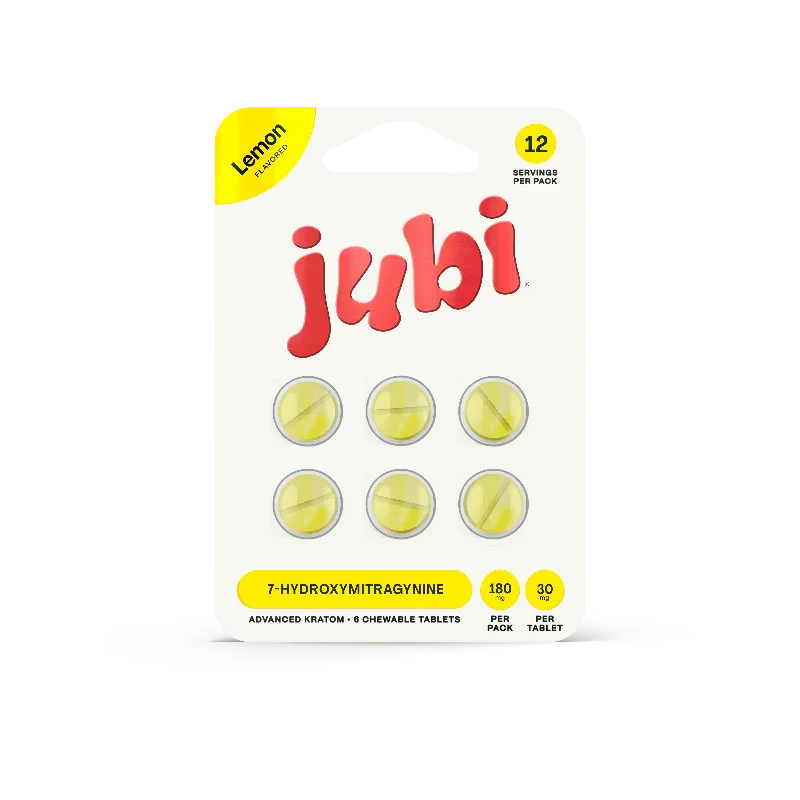 Jubi 6ct 7OH Chewable Tabs Lemon 30mg per Tablet - Seven Tech