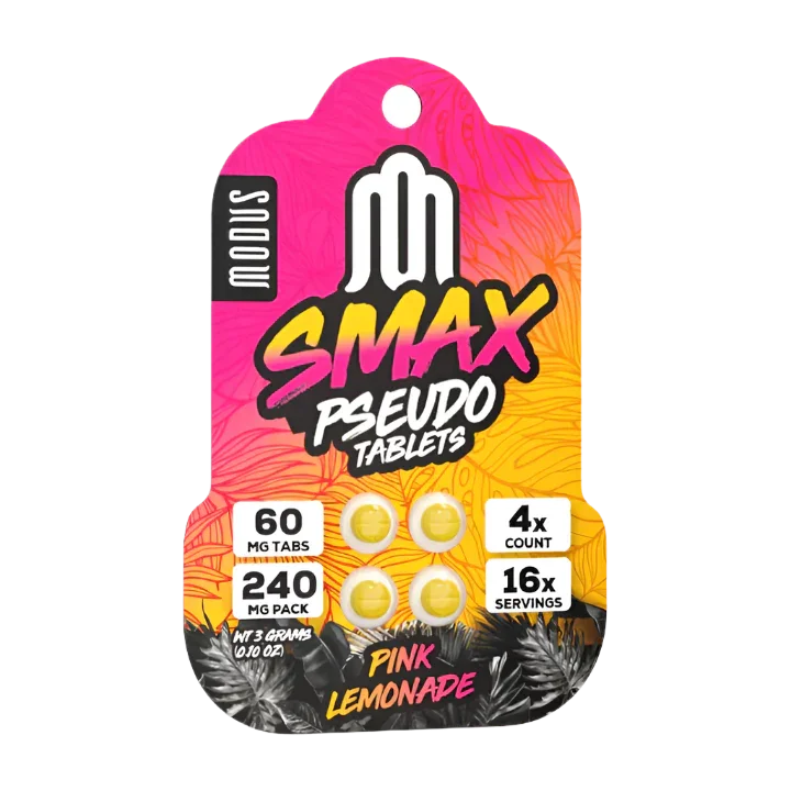 Modus Smax 4ct Pseudo Pink Lemonade 60mg per Tablet - Seven Tech