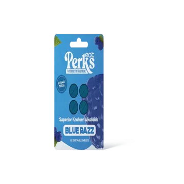 Eat Perkz 4ct 7OH Blue Razz Chewable Tabs 25mg Per Tablet - Seven Tech