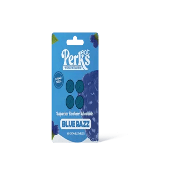 Eat Perkz 4ct 7OH Blue Razz Chewable Tabs 25mg Per Tablet - Seven Tech