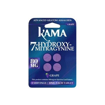 KAMA 4ct 7OH Chewable Tabs Grape 20mg per Tablet - Seven Tech
