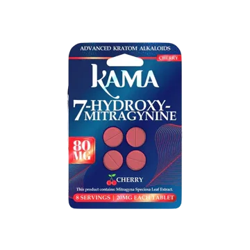 KAMA 4ct 7OH Chewable Tabs Cherry 20mg per Tablet - Seven Tech
