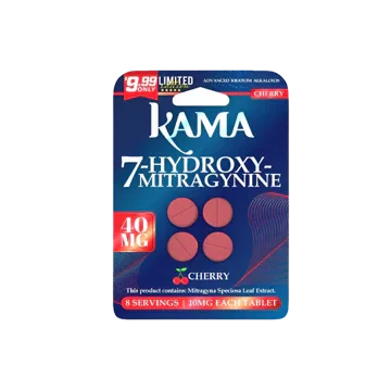 KAMA 4ct 7OH Chewable Tabs Cherry 10mg per Tablet - Seven Tech
