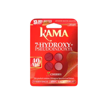 KAMA 4ct 7OH + Psuedoindoxyl Tabs Cherry 10mg per Tablet - Seven Tech