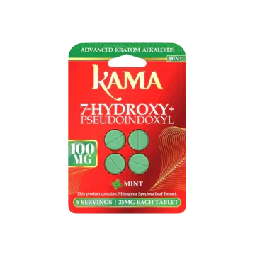 KAMA 4ct 7OH + Psuedoindoxyl Tabs Mint 25mg per Tablet - Seven Tech