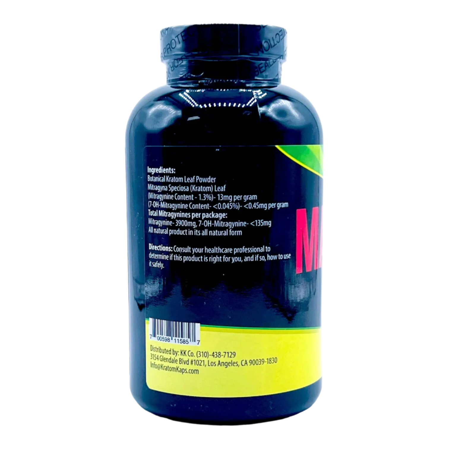 KRATOM KAPS POWDER 300G - MAENG DA GREEN VEIN - Seven Tech