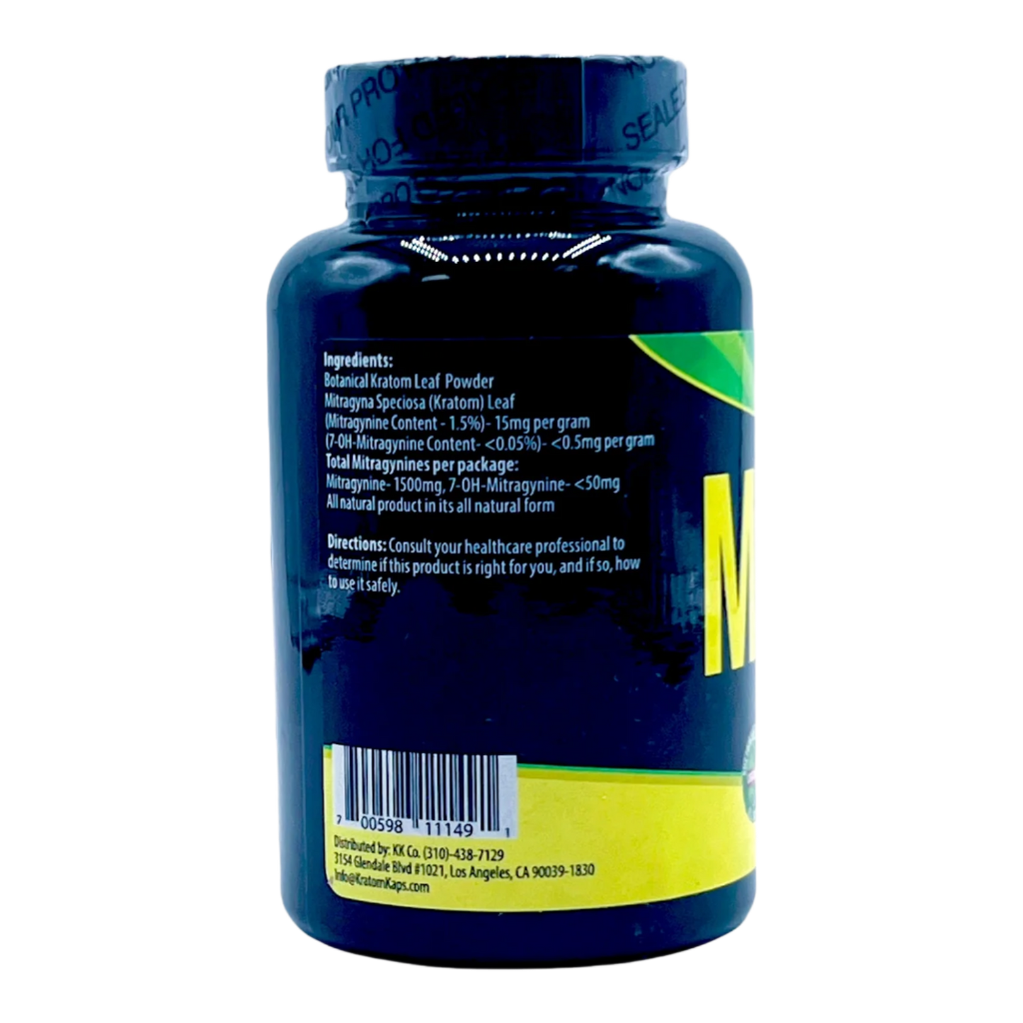 KRATOM KAPS POWDER 100G - MALAY GREEN VEIN - Seven Tech