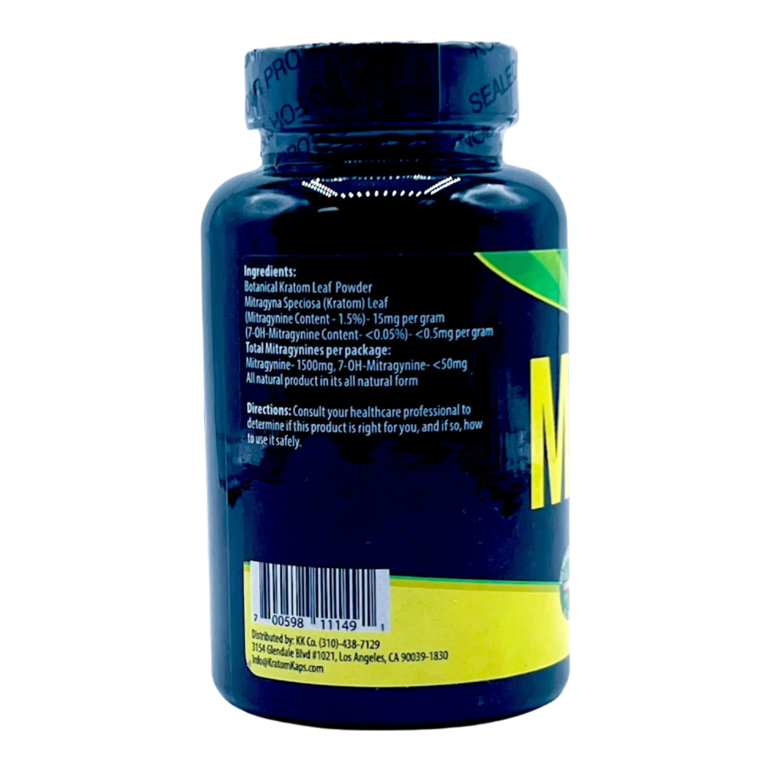 KRATOM KAPS POWDER 100G - MALAY GREEN VEIN - Seven Tech