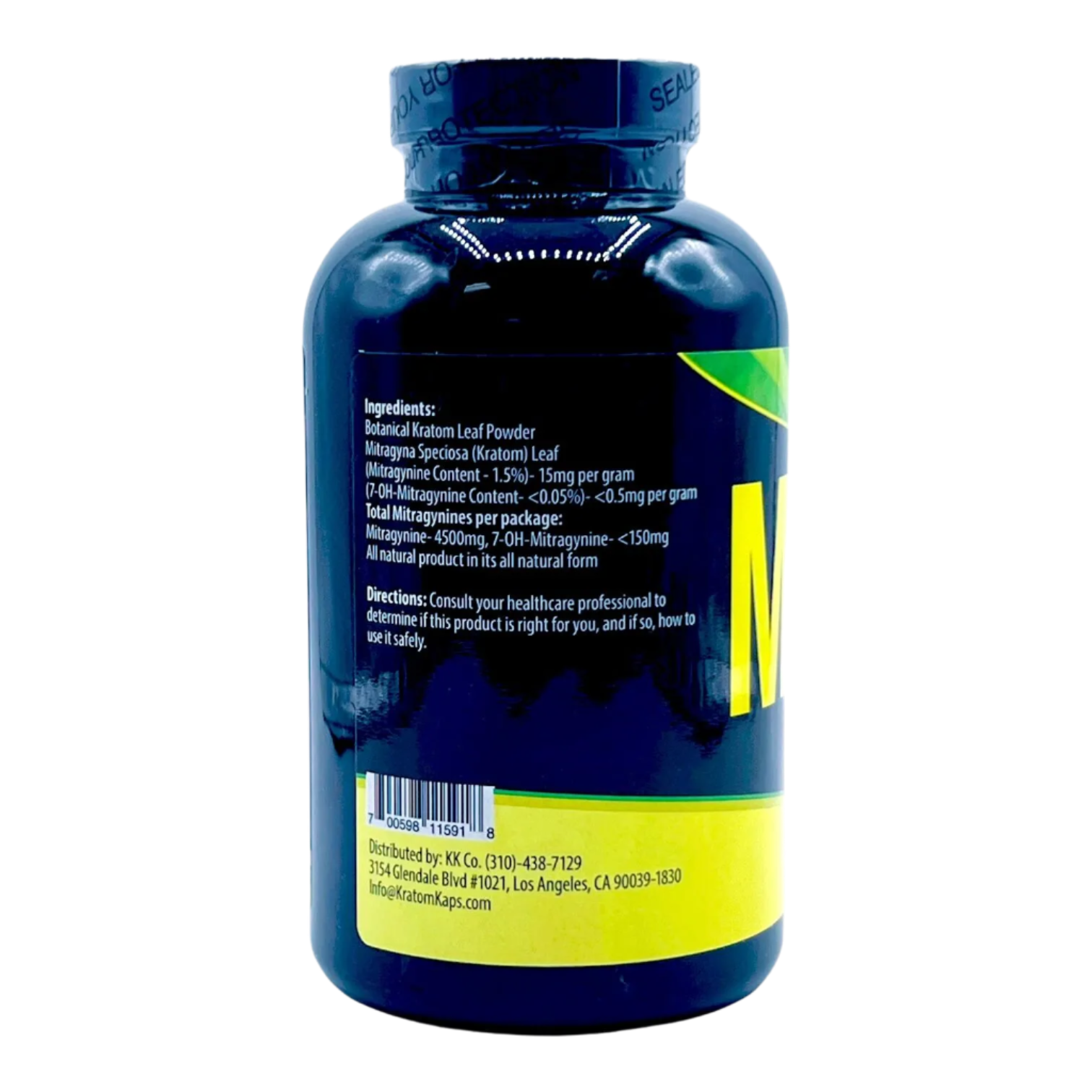 KRATOM KAPS POWDER 300G - MALAY GREEN VEIN - Seven Tech