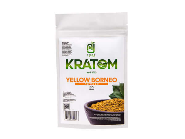 NJOY KRATOM POWDER 30G - BORNEO YELLOW VEIN - Seven Tech