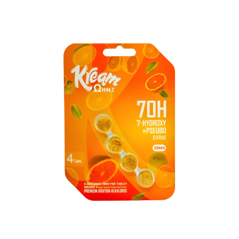Kream 4ct 7OH + Psuedo Citrus Chewable Tabs 30mg per Tablet - Seven Tech