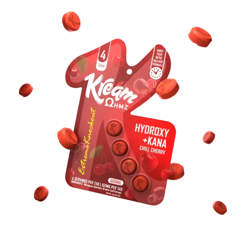 Kream 4ct 7OH + Kana Chill Cherry 150mg Per Tablet - Seven Tech