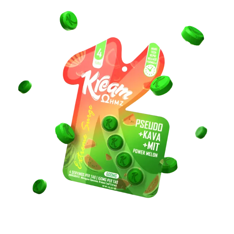Kream 4ct Pseudo Kava Mit Power Melon Premium 150mg per Tablet - Seven Tech