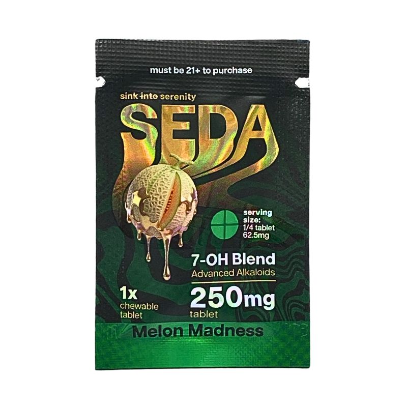 Seda 7-Hydroxymitagynine Blend Chewable Tablets 1ct 250mg Per Tablet