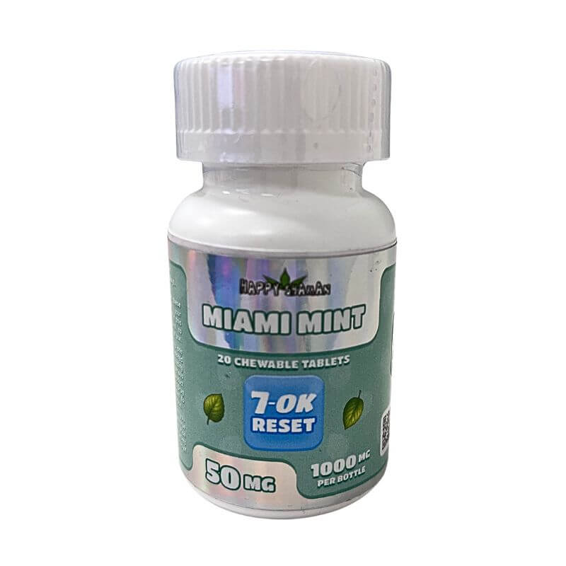 HAPPY SHAMAN 7-OK RESET (SR-17) CHEWABLE TABLETS 20CT 50MG PER TABLET