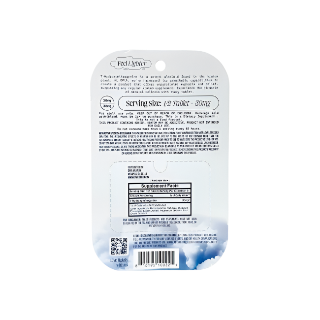 OPIA 4ct 7OH Chewable Tabs Blue Raspberry 60mg Per Tablets - Seven Tech