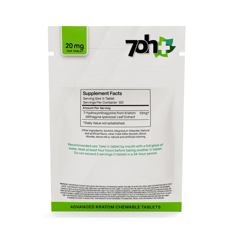 7OH Plus 7OH Chewable Tabs Original 20mg per Tablet - Seven Tech