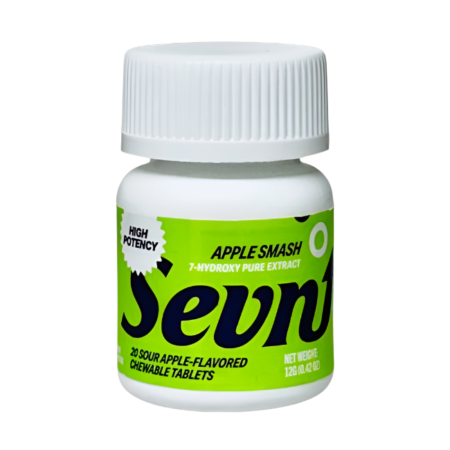 SEVN 20ct 7OH Tabs Apple Smash Sour Apple 40mg Per Tablets - Seven Tech