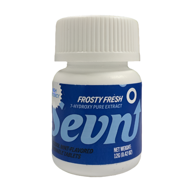 SEVN 20ct 7OH Tabs Frosty Fresh Cool Mint 40mg Per Tablet - Seven Tech