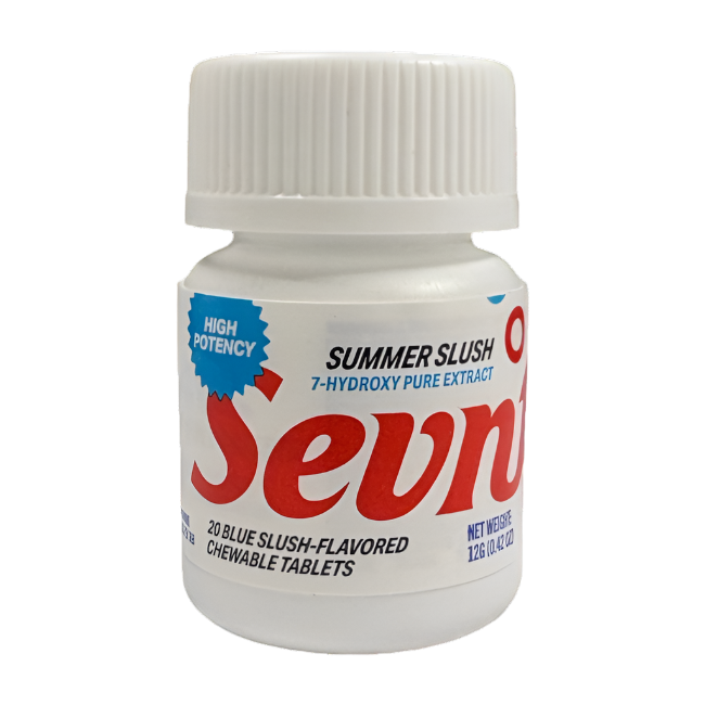 SEVN 20ct 7OH Tabs Summer Splash Blue Slush 40mg Per Tablet - Seven Tech