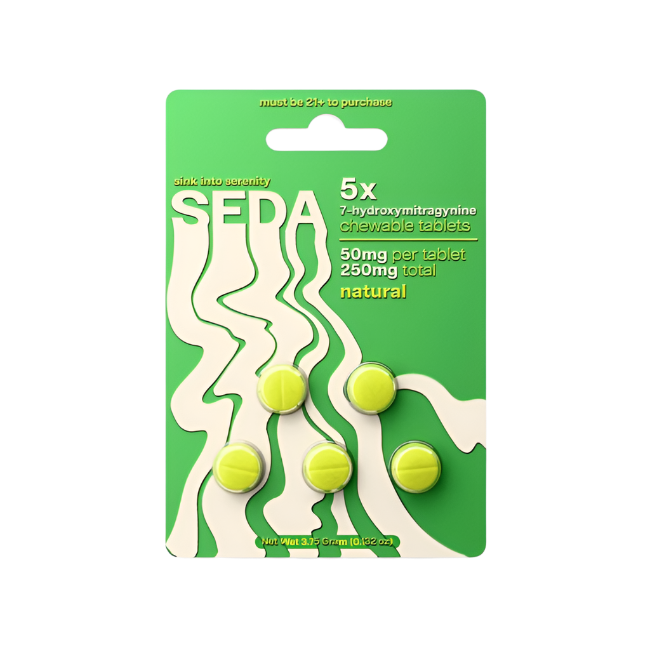 SEDA 5ct 7OH Chewable Tabs Natural 50mg Per Tablets - Seven Tech