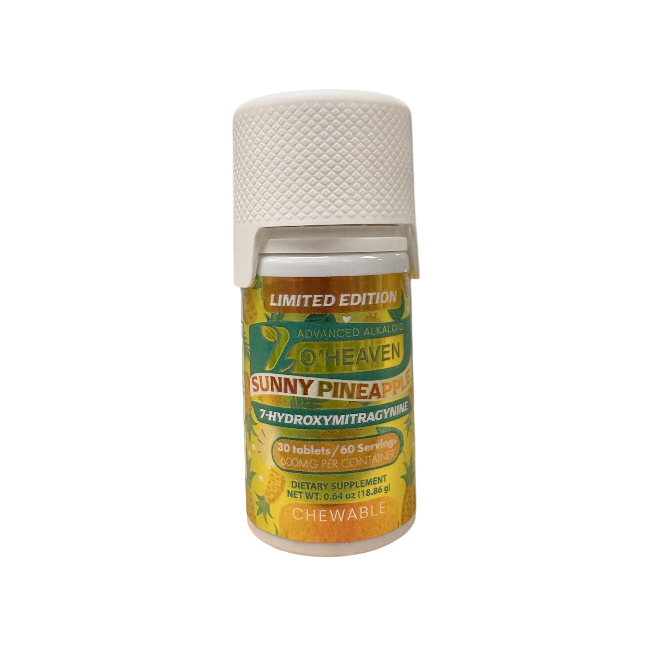 7 O'Heaven 30ct 7OH Chewable Tabs Sunny Pineapple 20mg Per Tablets - Seven Tech