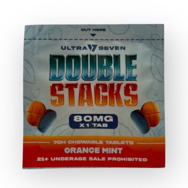 Ultra Seven Double Stacks 1ct 7OH Chewable Tab Orange Mint 80mg Per Tablets - Seven Tech