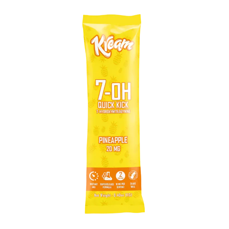 Kream Kratom 7-Hydroxymitragynine Quick Kick Pineapple Powder 20mg - Seven Tech