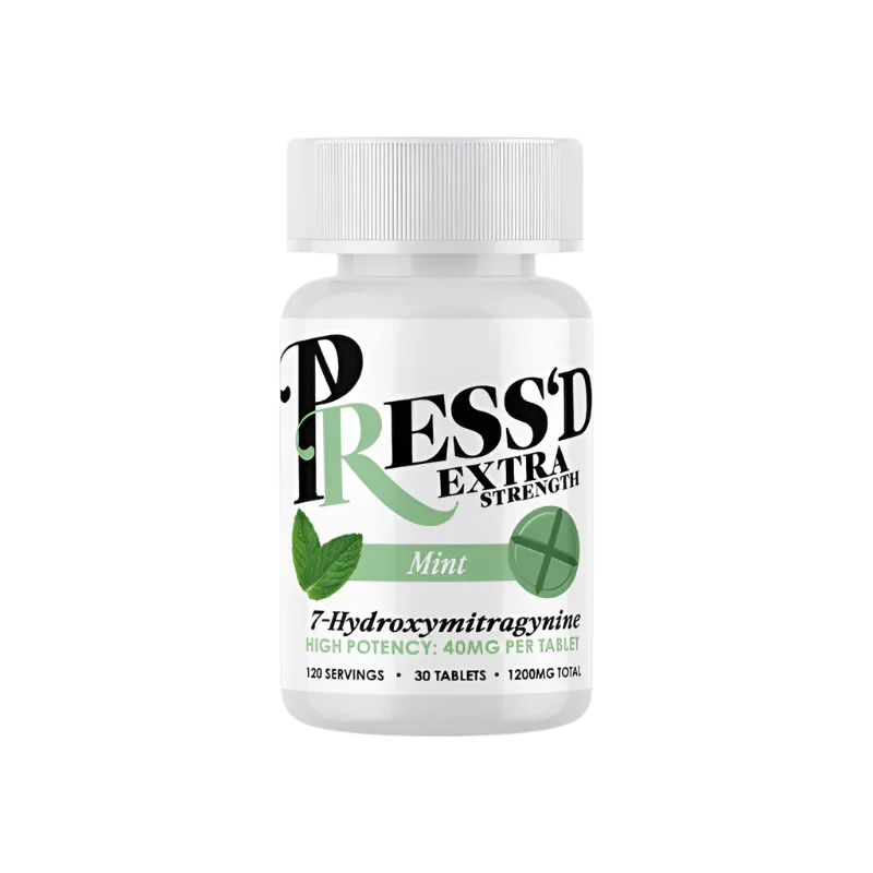 Press'D 30ct 7OH Tabs Extra Strength Mint 40mg Per Tablet - Seven Tech