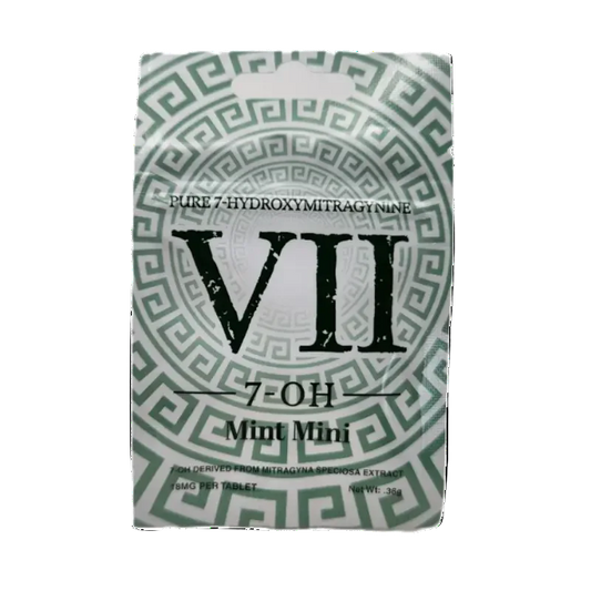 VII 50ct 7OH White Mint Mini Tabs 18mg per Tablet - Seven Tech