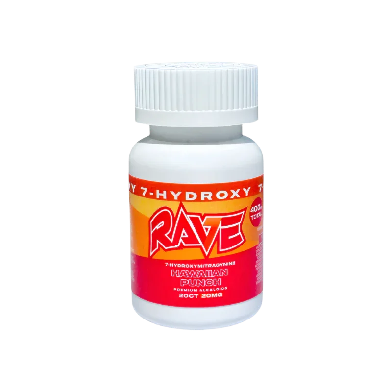 Rave 20ct 7OH Chewable Tabs Hawaiian Punch 20mg per Tablet - Seven Tech