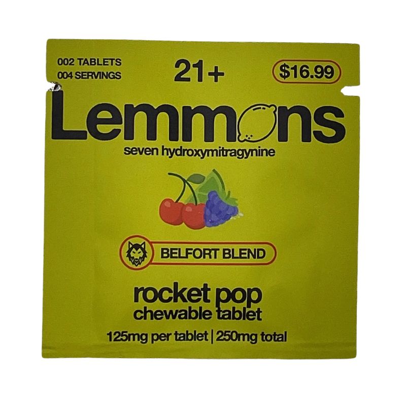 Lemmons 7-Hydroxymitragynine Chewable Tablets 2ct 125mg Per Tablet