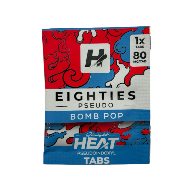 Straight Heat Eighties Pseudo 1ct Chewable Tab Bomb Pop 80mg Per Tablets - Seven Tech