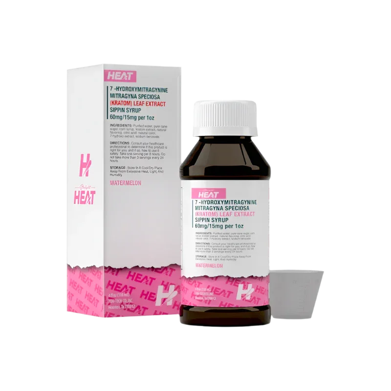 Straight Heat 7OH Sippin Syrup Watermelon 118ml 60mg - Seven Tech