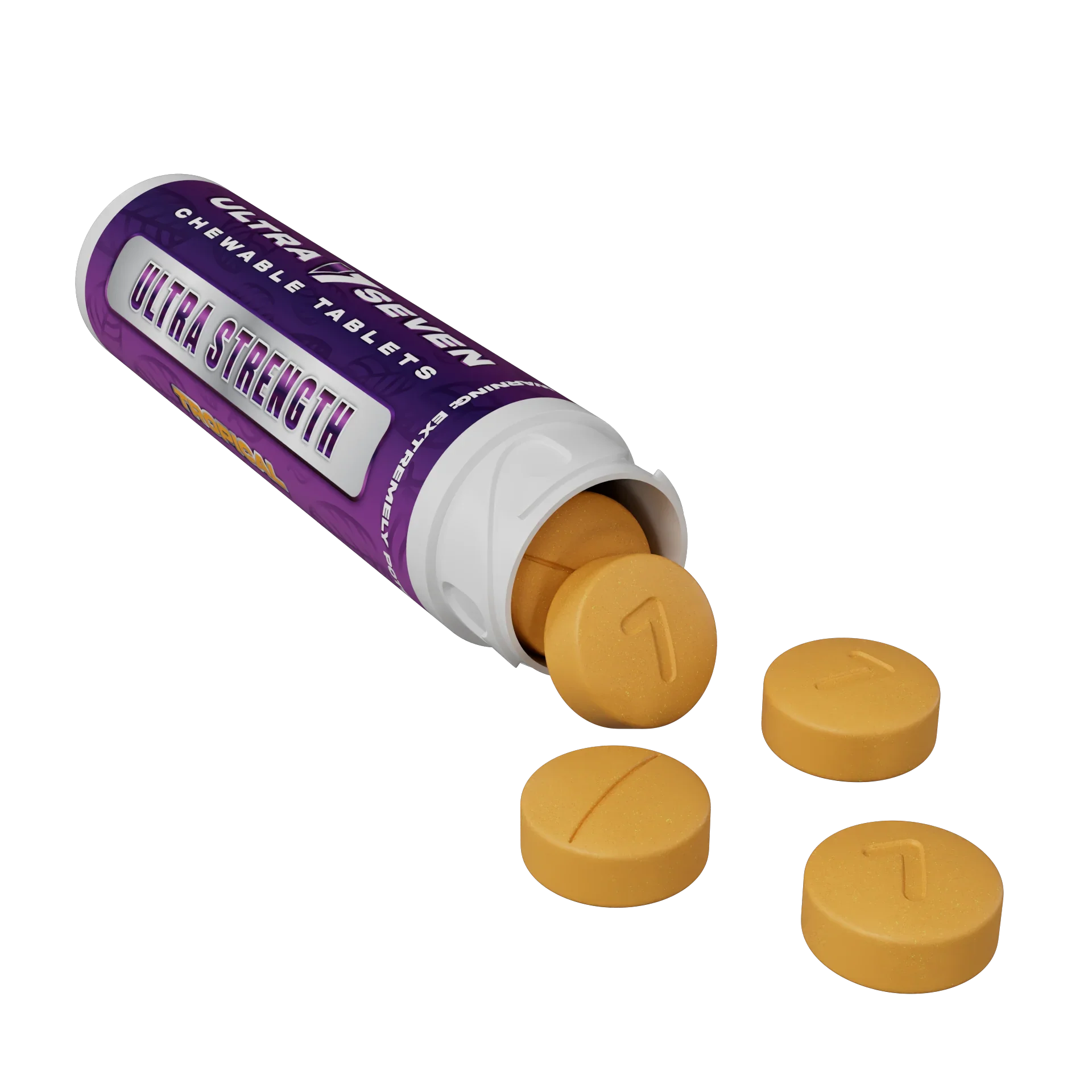 Ultra Seven 10ct 7OH Tabs Ultra Strength Tropical 20mg Per Tablet - Seven Tech