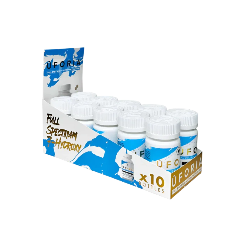 Uforia Full Spectrum 30ct 7-OH Tabs Blue 15mg Per Tablet - Seven Tech