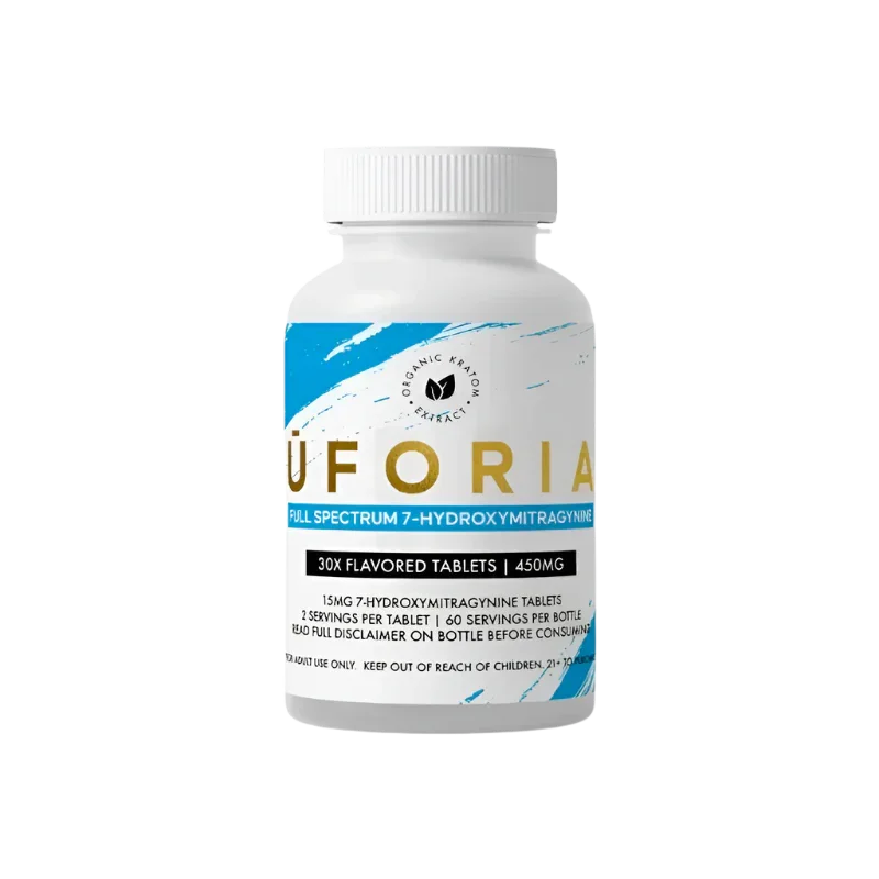 Uforia Full Spectrum 30ct 7-OH Tabs Blue 15mg Per Tablet - Seven Tech