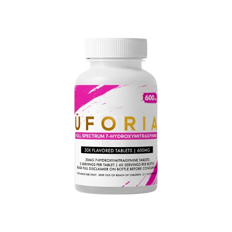 Uforia 30ct 7-OH Full Spectrum Tabs Pink 20mg Per Tablet - Seven Tech